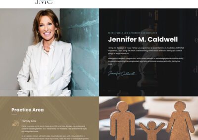Mockup of Jennifer M. Caldwell Website Design
