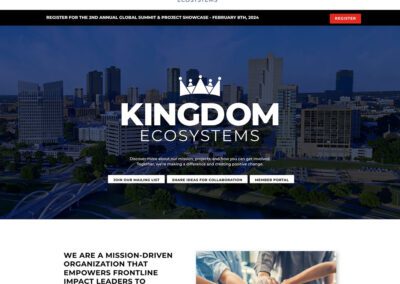 Mockup of Kingdom Ecosystems Website Design