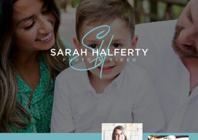 Mockup of Sarah Halferty Photography Website Design