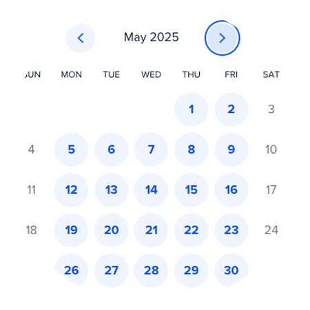 may-2025 December 2024 Calendar